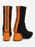 Back Zipper Boots