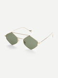 Double Bridge Diamond Sunglasses