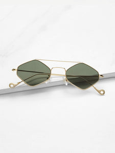 Double Bridge Diamond Sunglasses