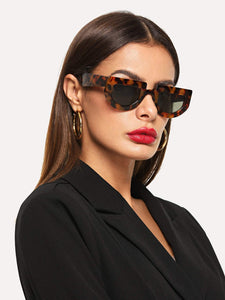 Flat Top Chunky Frame Sunglasses