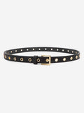 Eyelet Skinny Belt