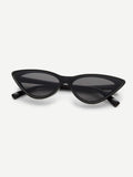 Flat Lens Cat Eye Sunglasses