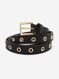 Eyelet Skinny Belt