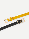 Metal Buckle Belt 2pcs