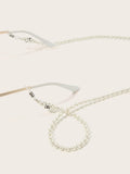 Faux Pearl Beaded Glasses Chain