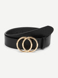 Double Circle Buckle Belt