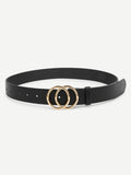 Double Circle Buckle Belt