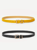 Metal Buckle Belt 2pcs