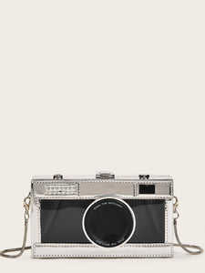 Camera Design Chain Crossbody Bag